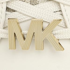最終値下げ！Michael Kors スニーカーポピーレースアップvanilla MICHAEL KORS - マイケルコース 厚底 スニーカー MKロゴ ポピー
